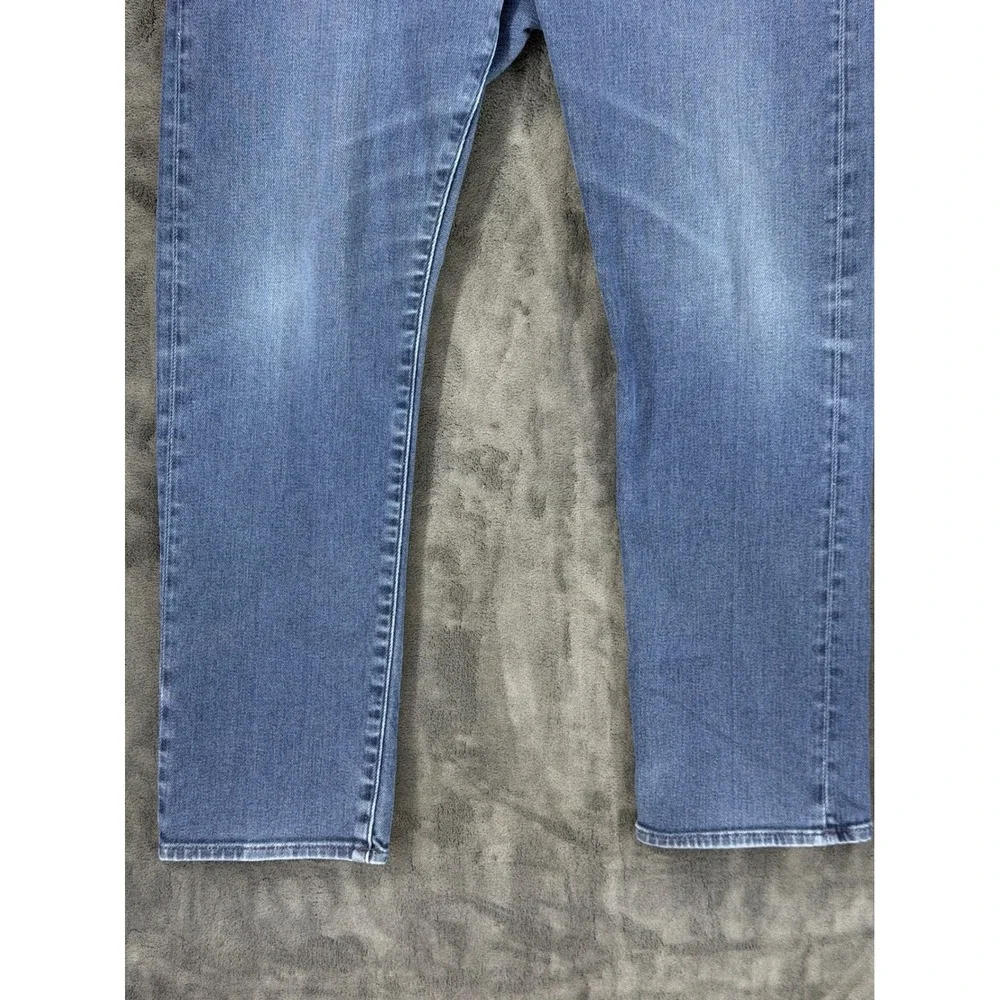 Banana Republic Traveler Slim Jeans Mens 35x30 Blue Medium Wash‎ Stretch Denim